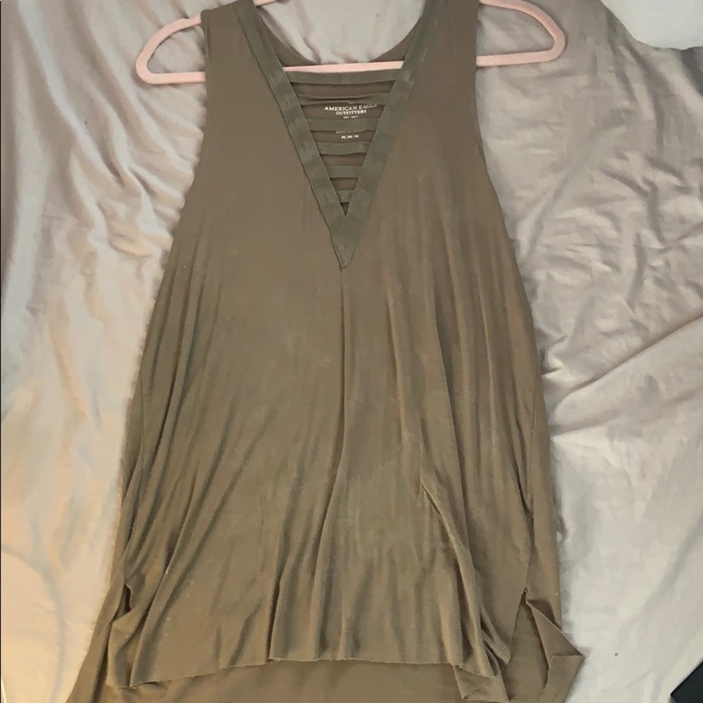 Green tank top